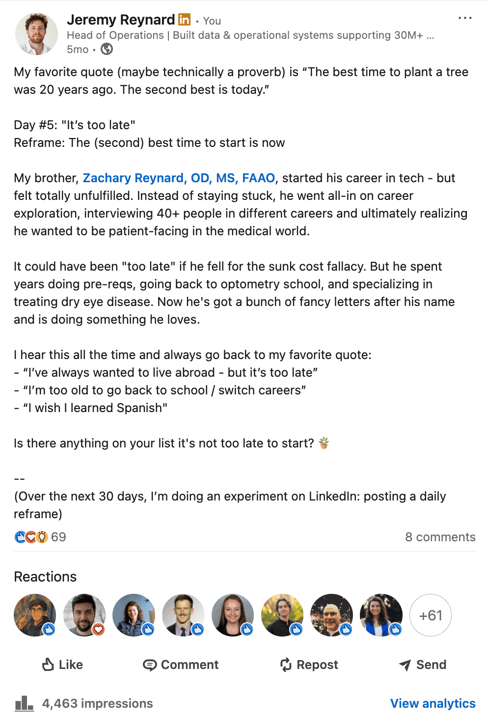 Day 5: It's too late