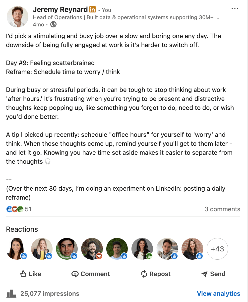 Day 9: Feeling scatterbrained